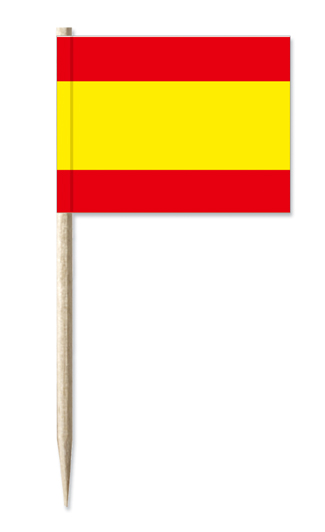 Minifahnen Dekopicker / Käsepicker Spanien