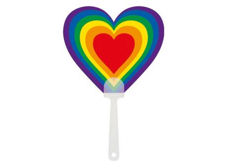 Handfächer Regenbogen