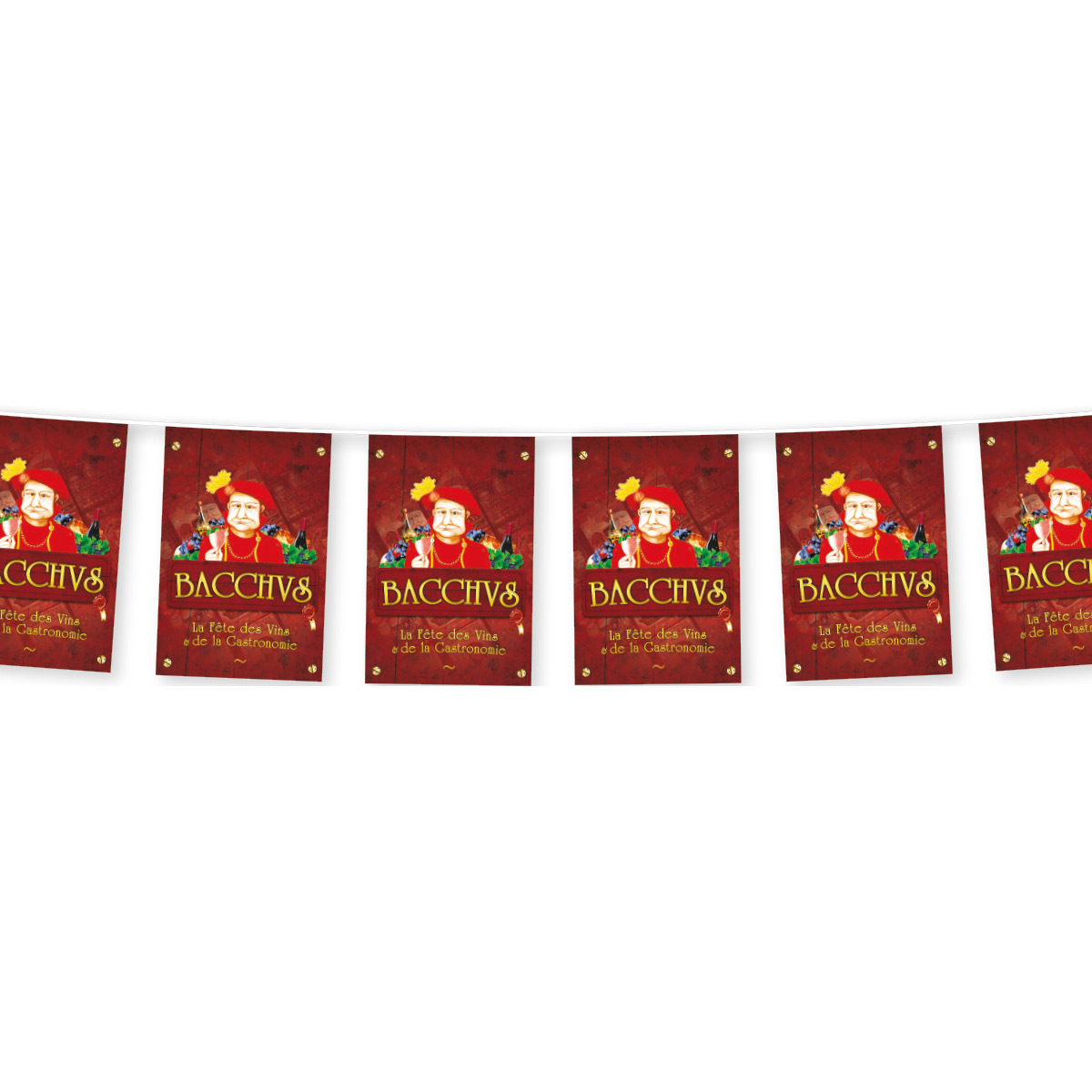 Fahnenketten 15x21 cm (250g/m2) nassfest