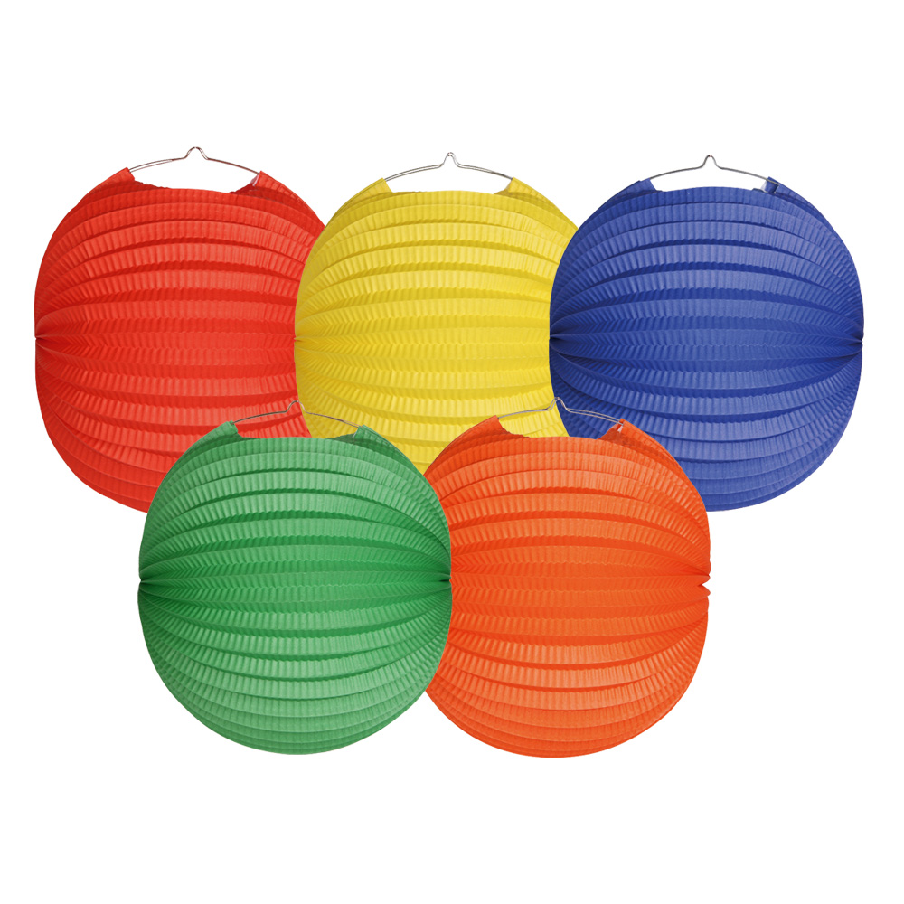 Ballonlaternen Ø 24 cm bunt gemischt