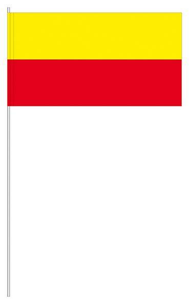 Papierfahnen gelb/rot