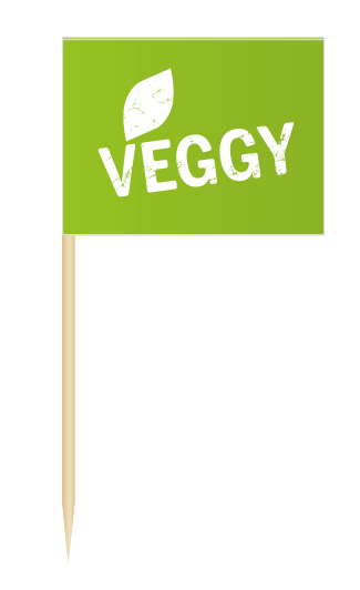 Minifahnen Dekopicker / Flags Veggy