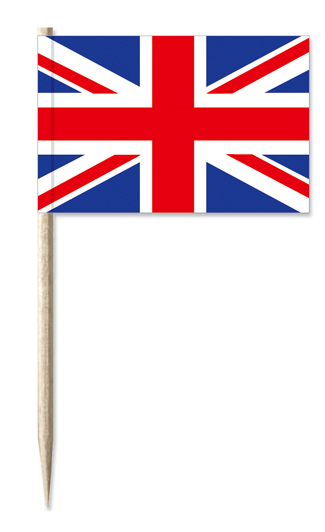 Minifahnen Dekopicker / Käsepicker Großbritannien