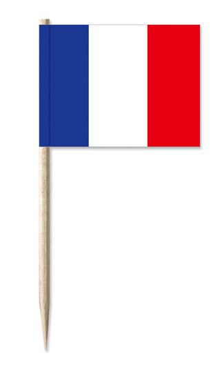 Minifahnen Dekopicker / Käsepicker Frankreich