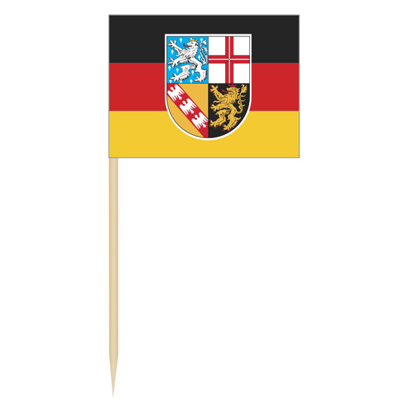 Minifahnen Dekopicker / Käsepicker Saarland