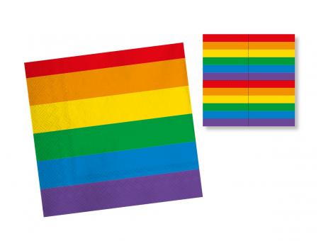 Servietten Regenbogen
