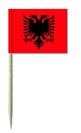 Minifahnen Dekopicker / Käsepicker Albanien