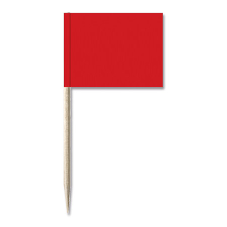 Minifahnen Dekopicker / Käsepicker rot