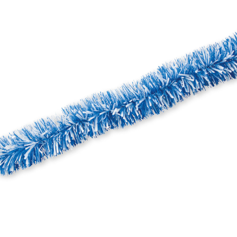 Grasgirlanden blau/weiß