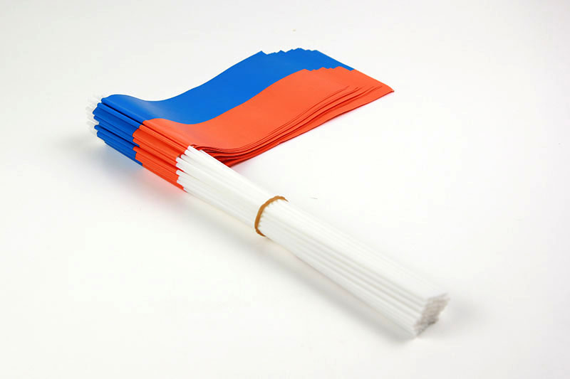 Papierfahnen blau/orange
