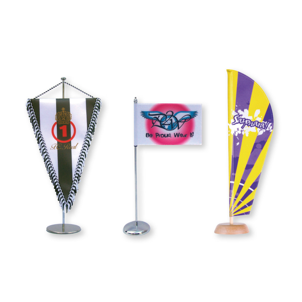 Tischfahnen, Fanwimpel, Tischwimpel, Mini-Beachflags