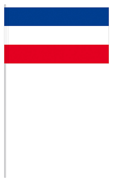 Papierfahnen blau/weiß/rot
