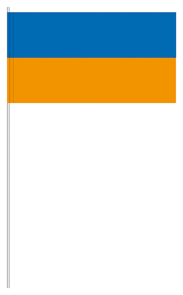 Papierfahnen blau/orange