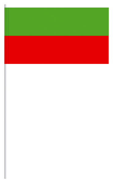 Papierfahnen grün/rot