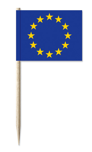 Minifahnen Dekopicker / Käsepicker Europarat