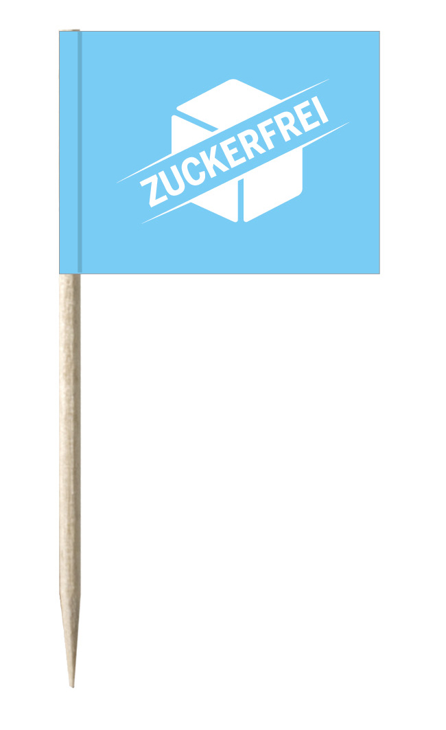 Minifahnen Dekopicker / Flags Zuckerfrei