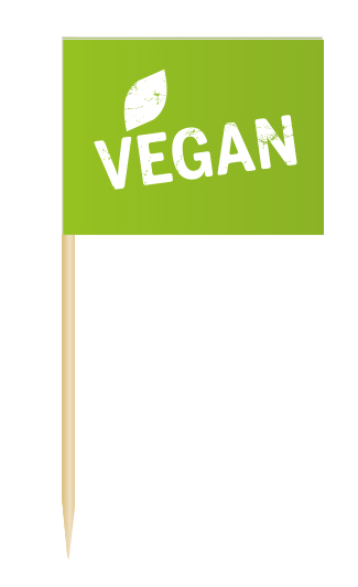 Minifahnen Dekopicker / Flags Vegan