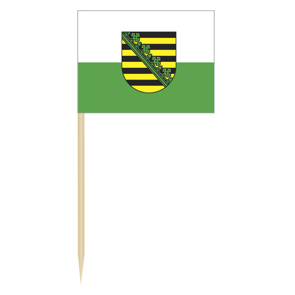 Minifahnen Dekopicker / Käsepicker Sachsen