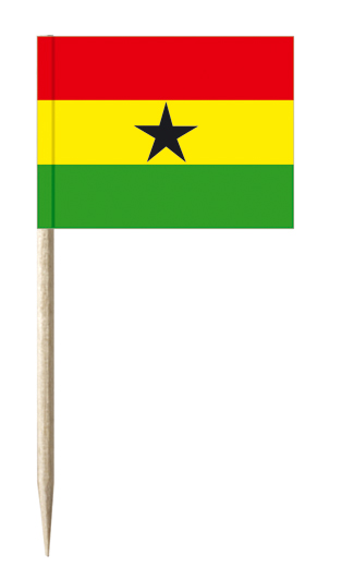 Minifahnen Dekopicker / Käsepicker Ghana