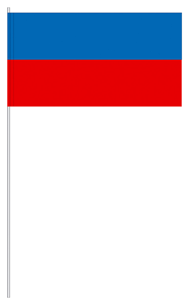 Papierfahnen blau/rot