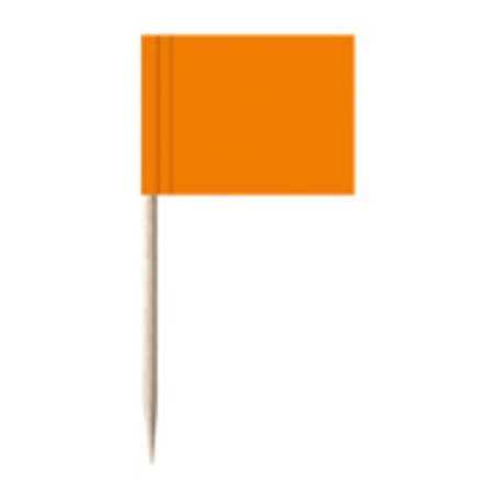 Minifahnen Dekopicker / Käsepicker orange