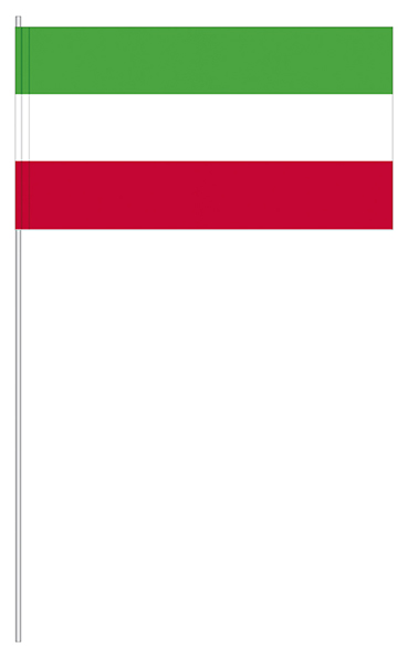 Papierfahnen grün/weiß/rot