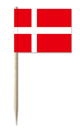Minifahnen Dekopicker / Käsepicker Dänemark