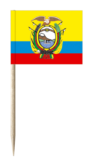 Minifahnen Dekopicker / Käsepicker Ecuador