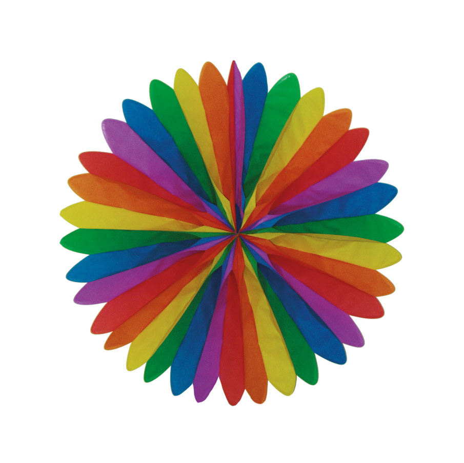 Wandfächer Regenbogen