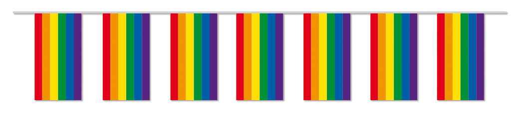 Fahnenketten Regenbogen